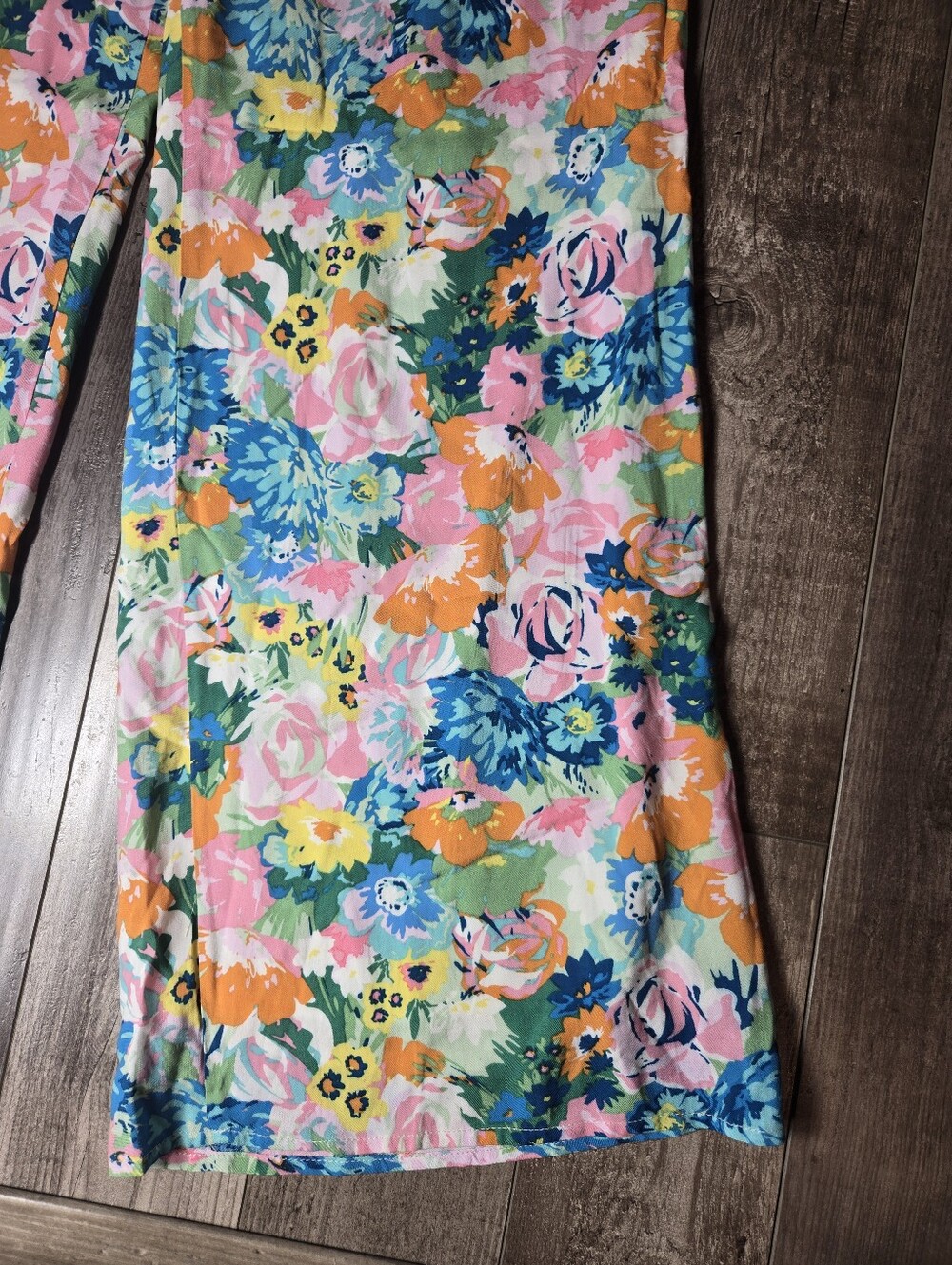 NWT Lulus Blooming Mood Sage Floral Print Smocked Wide Leg Pants Size XS - Picture 16 of 16
